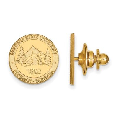 Montana State University Crest Lapel Pin Gold-plated Silver GP027MTU, MPN: GP027MTU, 886774930817