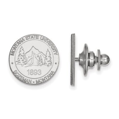 Montana State University Crest Lapel Pin Sterling Silver SS027MTU, MPN: SS027MTU, 886774691541