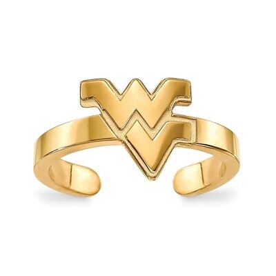 West Virginia University Toe Ring Gold-plated Silver GP029WVU, MPN: GP029WVU, 886774933207