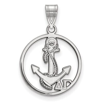 Delta Gamma Small Circle Pendant Sterling Silver SS041DG, MPN: SS041DG, 886774608709