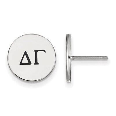 Delta Gamma Enameled Post Earrings Sterling Silver SS033DG, MPN: SS033DG, 886774606620