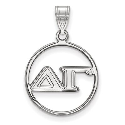 Delta Gamma Small Circle Pendant Sterling Silver SS011DG, MPN: SS011DG, 886774600901