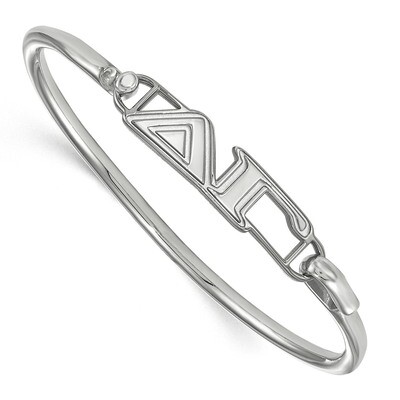 Delta Gamma Small Hook and Clasp Bangle Sterling Silver SS009DG-8, MPN: SS009DG-8, 191101100888