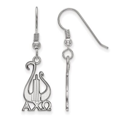 Alpha Chi Omega Small Dangle Earrings Sterling Silver SS037ACO, MPN: SS037ACO, 886774607542