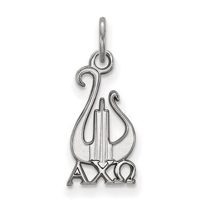 Alpha Chi Omega Extra Small Pendant Sterling Silver SS034ACO, MPN: SS034ACO, 886774606767