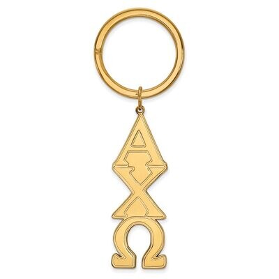 Alpha Chi Omega Key Chain Gold-plated Silver GP010ACO, MPN: GP010ACO, 886774910451