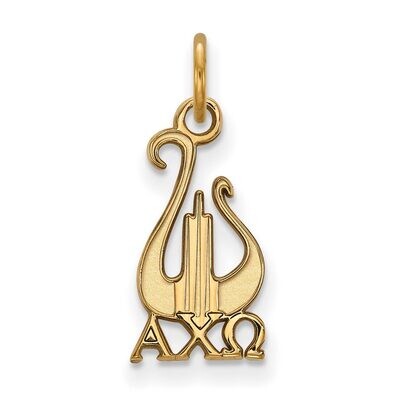 Alpha Chi Omega Extra Small Pendant Gold-plated Silver GP034ACO, MPN: GP034ACO, 886774936338