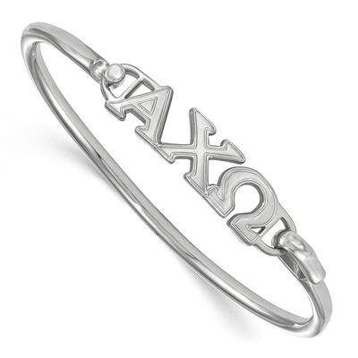 Alpha Chi Omega Small Hook and Clasp Bangle Sterling Silver SS009ACO-8, MPN: SS009ACO-8, 1911010975…