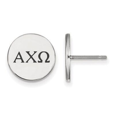Alpha Chi Omega Enameled Post Earrings Sterling Silver SS033ACO, MPN: SS033ACO, 886774606507