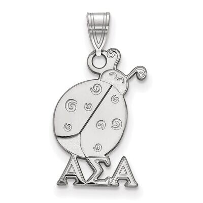 Alpha Sigma Alpha Small Pendant Sterling Silver SS035ASI, MPN: SS035ASI, 886774607108