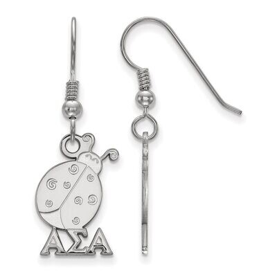 Alpha Sigma Alpha Small Dangle Earrings Sterling Silver SS037ASI, MPN: SS037ASI, 886774607627