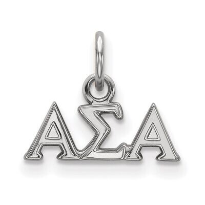 Alpha Sigma Alpha Extra Small Pendant Sterling Silver SS001ASI, MPN: SS001ASI, 886774598260