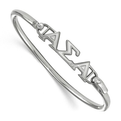 Alpha Sigma Alpha Small Hook and Clasp Bangle Sterling Silver SS009ASI-6, MPN: SS009ASI-6, 19110109…