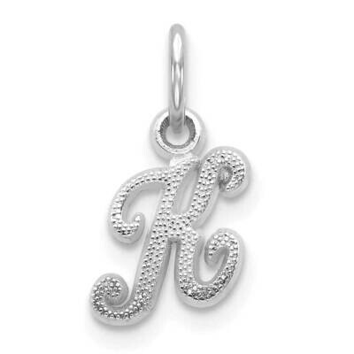 Initial K Charm 10k White Gold 10C763WK, MPN: 10C763WK,