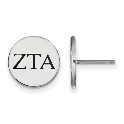 Zeta Tau Alpha Enameled Post Earrings Sterling Silver SS033ZTA, MPN: SS033ZTA, 886774606750