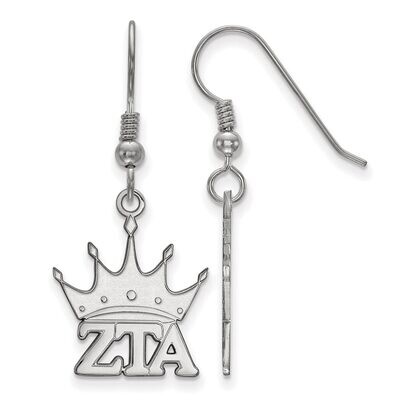 Zeta Tau Alpha Small Dangle Earrings Sterling Silver SS037ZTA, MPN: SS037ZTA, 886774607795
