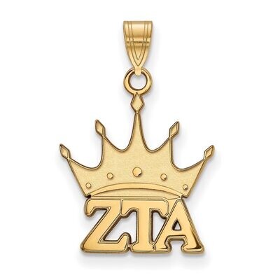 Zeta Tau Alpha Small Pendant Gold-plated Silver GP035ZTA, MPN: GP035ZTA, 886774937908