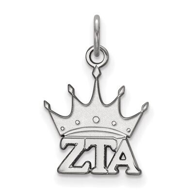 Zeta Tau Alpha Extra Small Pendant Sterling Silver SS034ZTA, MPN: SS034ZTA, 886774607016