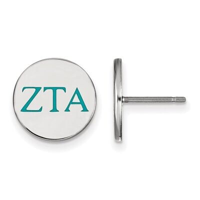 Zeta Tau Alpha Enameled Post Earrings Sterling Silver SS032ZTA, MPN: SS032ZTA, 886774606491