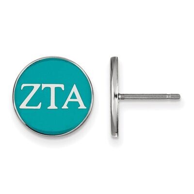 Zeta Tau Alpha Enameled Post Earrings Sterling Silver SS031ZTA, MPN: SS031ZTA, 886774606231