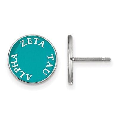 Zeta Tau Alpha Enameled Post Earrings Sterling Silver SS019ZTA, MPN: SS019ZTA, 886774603117