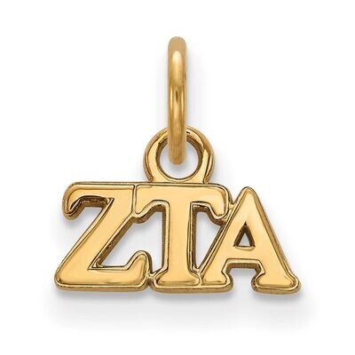 Zeta Tau Alpha Extra Small Pendant Gold-plated Silver GP001ZTA, MPN: GP001ZTA, 886774892023