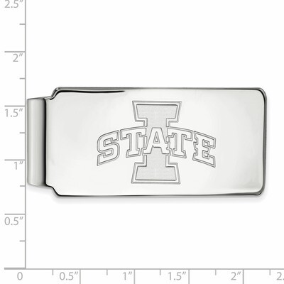 Iowa State University Money Clip - 10k White Gold 1W010IAS, MPN: 1W010IAS, 886774778358