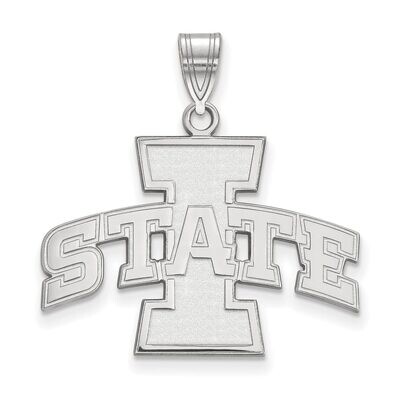 Iowa State University Large Pendant 10k White Gold 1W004IAS, MPN: 1W004IAS, 886774772011