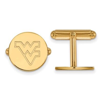 West Virginia University Cufflinks Gold-plated Silver GP012WVU, MPN: GP012WVU, 886774915401