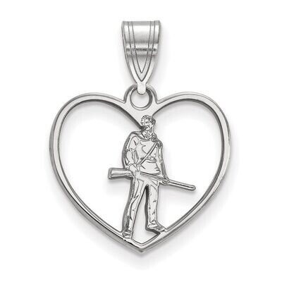 West Virginia University in Heart Pendant Sterling Silver SS064WVU, MPN: SS064WVU, 886774721903