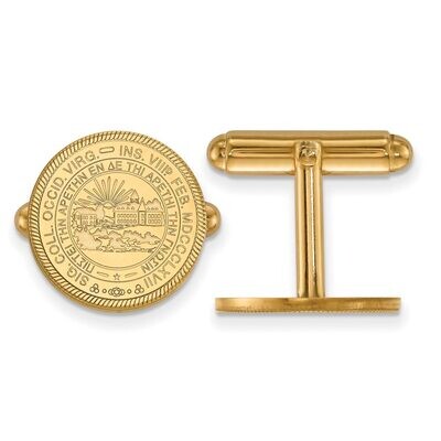 West Virginia University Crest Cufflinks Gold-plated Silver GP052WVU, MPN: GP052WVU, 886774948324