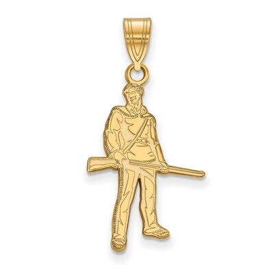 West Virginia University Medium Pendant 14k Yellow Gold 4Y045WVU, MPN: 4Y045WVU, 886774882666
