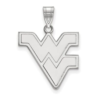 West Virginia University Large Pendant 14k White Gold 4W004WVU, MPN: 4W004WVU, 886774831862