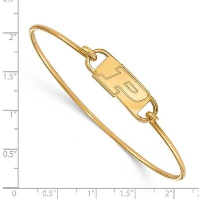 Purdue University Small Ctr Wire Bangle Gold-plated Sterling Silver GP081PU-7, MPN: GP081PU-7, 1911…