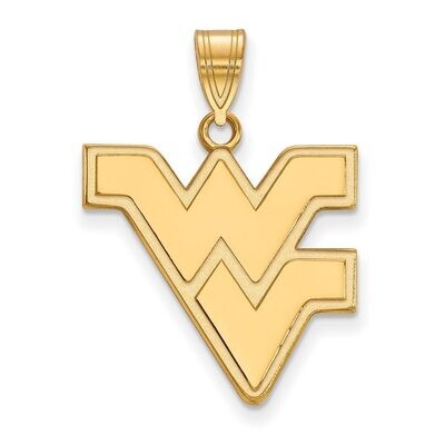 West Virginia University Large Pendant 10k Yellow Gold 1Y004WVU, MPN: 1Y004WVU, 886774802350