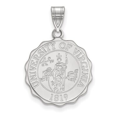 University of Virginia Large Crest Sterling Silver SS067UVA, MPN: SS067UVA, 886774725819