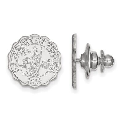 University of Virginia Crest Lapel Pin Sterling Silver SS068UVA, MPN: SS068UVA, 886774718248