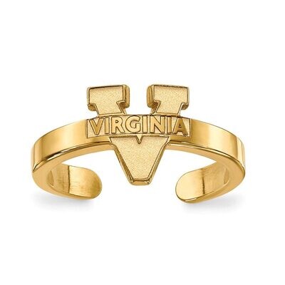 University of Virginia Toe Ring Gold-plated Silver GP029UVA, MPN: GP029UVA, 886774933146