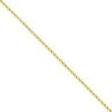 2.5mm Parisian Wheat Chain 24 Inch 14k Gold PEN66-24, MPN: PEN66-24, 886774400662