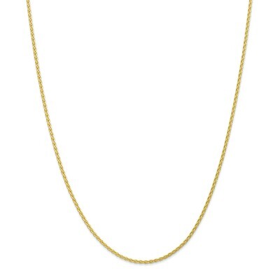 20 Inch 1.9mm Parisian Wheat Chain 10k Gold 10PEN267-20, MPN: 10PEN267-20, 191101600128