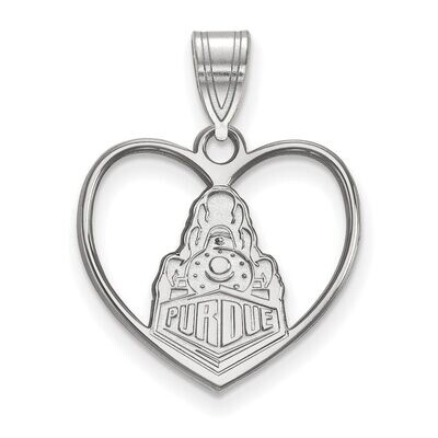 Purdue Pendant in Heart Sterling Silver SS052PU, MPN: SS052PU, 886774696041