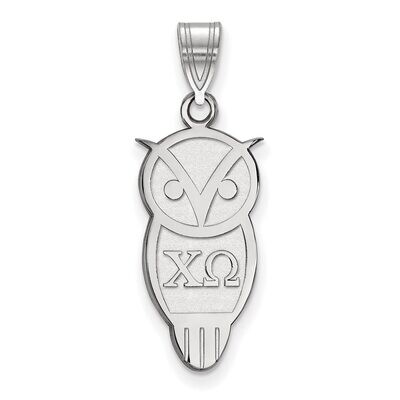 Chi Omega Medium Pendant Sterling Silver SS036CHO, MPN: SS036CHO, 886774607382