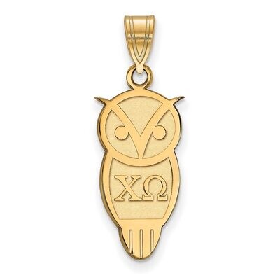 Chi Omega Medium Pendant Gold-plated Silver GP036CHO, MPN: GP036CHO, 886774937991