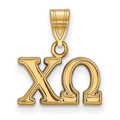 Chi Omega Medium Pendant Gold-plated Silver GP003CHO, MPN: GP003CHO, 886774895062