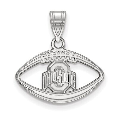 Ohio State University Pendant in Football Sterling Silver SS018OSU, MPN: SS018OSU, 886774693224