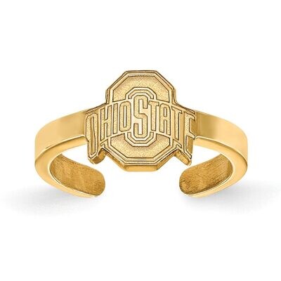 Ohio State University Toe Ring Gold-plated Silver GP029OSU, MPN: GP029OSU, 886774932705