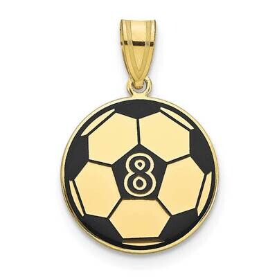 Personalized Soccer Ball with Epoxy Pendant 10k Gold 10XNA1365Y, MPN: 10XNA1365Y,
