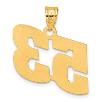 Block Number 53 Pendant 14k Gold Polished BN53, MPN: BN53, 196904079089