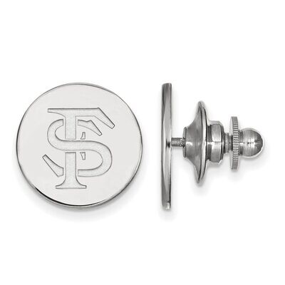Florida State University Lapel Pin 14k White Gold 4W011FSU, MPN: 4W011FSU, 886774838533