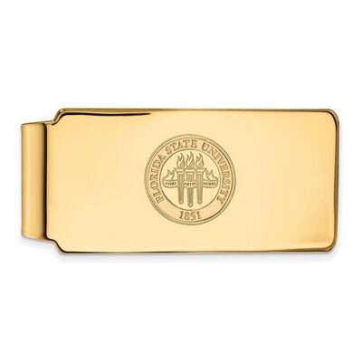 Florida State University Money Clip Crest 10k Yellow Gold 1Y081FSU, MPN: 1Y081FSU, 886774823041